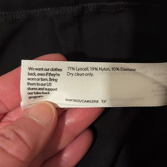 Eileen Fisher Midnight Petite Jersey Wide Leg Pants Sz S/P - Picture 4 of 7